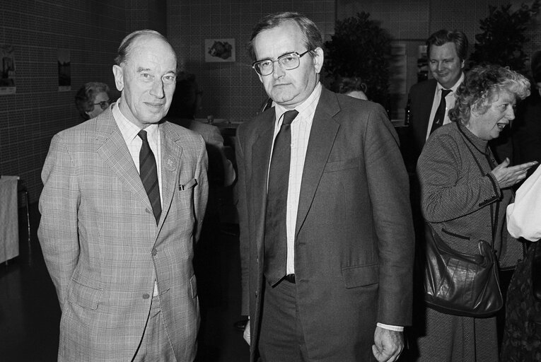 Fotografia 4: Reception at the European Parliament in Strasbourg in November 1986.