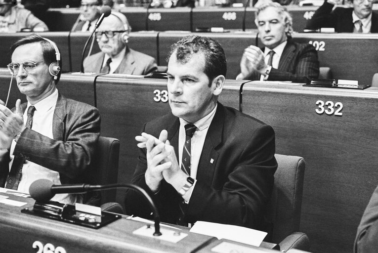 Φωτογραφία 8: MEP Jose HAPPART at the European Parliament in Strasbourg in May 1987