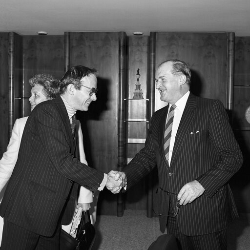 Lord PLUMB - EP President meets with guests at the European Parliament in Strasbourg