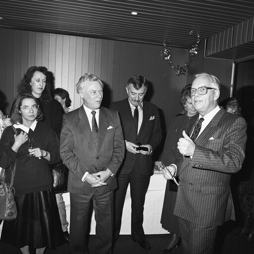 Foto 9: Reception for Prime Minister of Denmark at the European Parliament in Strasbourg In December 1987