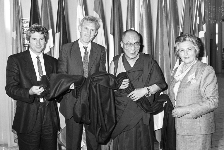 Foto 14: Visit of the Dalai Lama at the European Parliament in Strasbourg