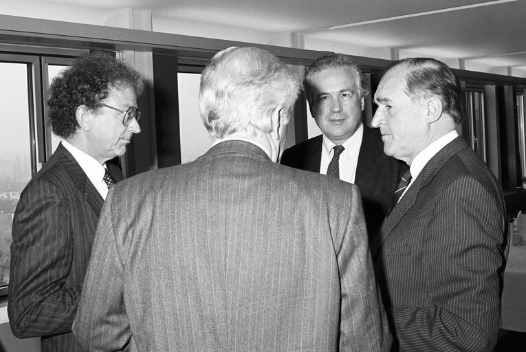 Zdjęcie 4: Reception at the European Parliament in Strasbourg in January 1989