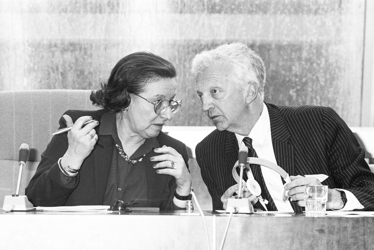 Foto 3: Energy, Research and Technology Meeting at the European Parliament in Strasbourg in April 1989