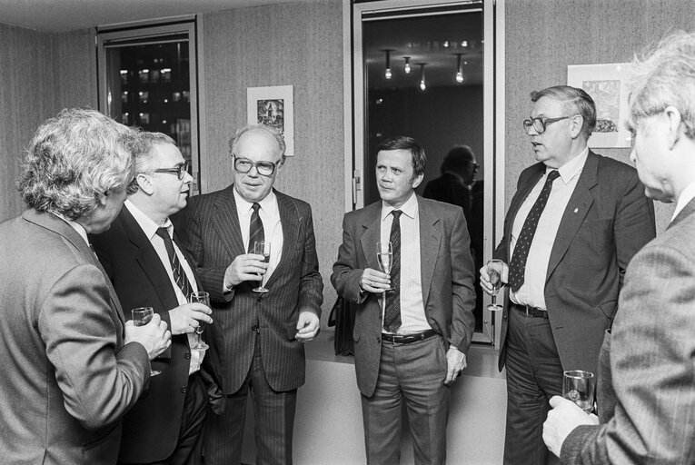 Foto 7: Reception at the European Parliament in Strasbourg in November 1986.