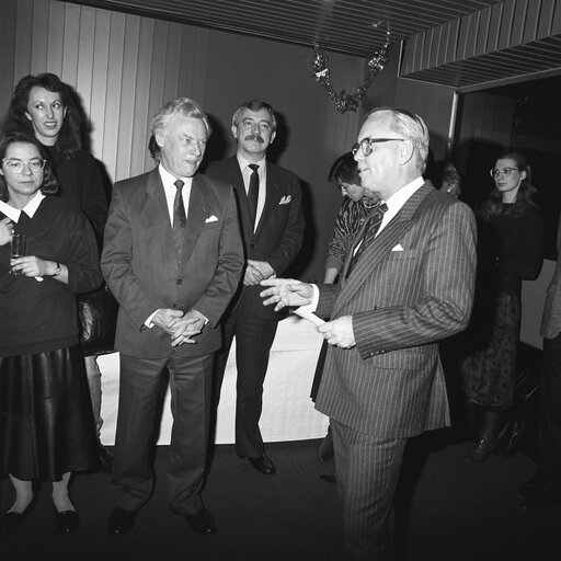 Reception for Prime Minister of Denmark at the European Parliament in Strasbourg In December 1987