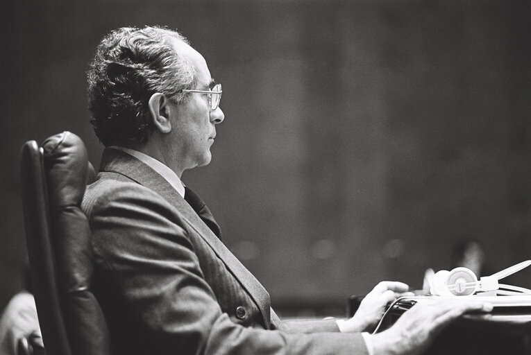 European Parliament, during a session in Luxembourg in March 1977.