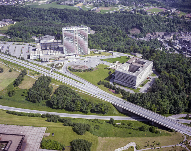 Photo 7 : Aerial view of the European institutions in Luxembourg