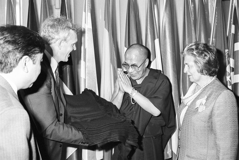 Fotografia 12: Visit of the Dalai Lama at the European Parliament in Strasbourg