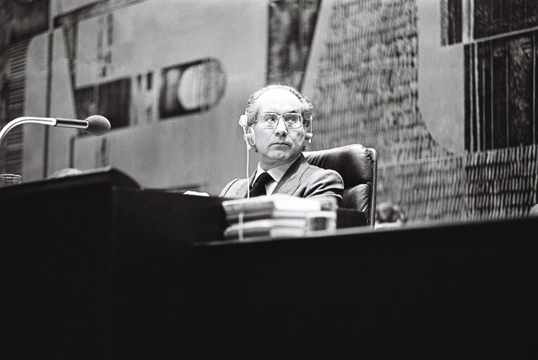 European Parliament, during a session in Luxembourg in March 1977.