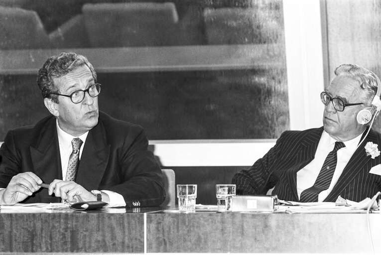 Foto 4: Energy, Research and Technology Meeting at the European Parliament in Strasbourg in April 1989