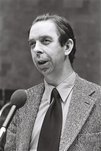 Suriet 28: Member of the European Parliament, during a session in Luxembourg in March 1977.