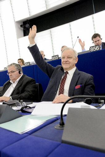 Boleslaw PIECHA during plenary session week 05 2016 in Strasbourg