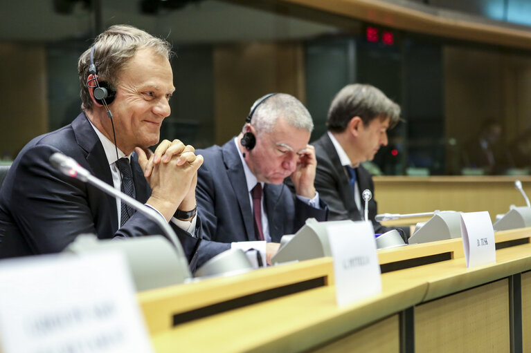 Foto 14: Donald TUSK - President of the European Council meets with S&D Group's members