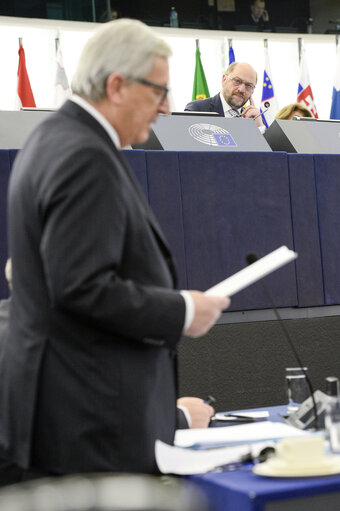 Foto 5: European Council President address the EP on the last European Council EUCO