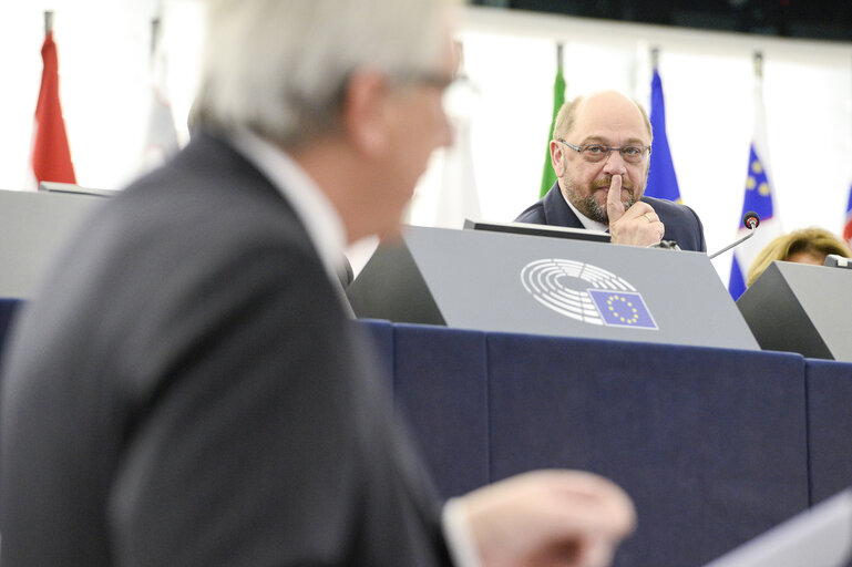 Foto 6: European Council President address the EP on the last European Council EUCO