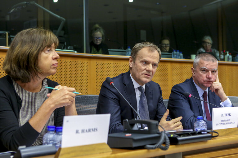 Donald TUSK - President of the European Council meets with Green/EFA Group's members