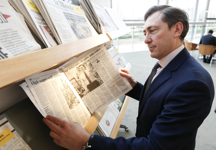 Fotografija 13: Bernard MONOT in European parliament in Strasbourg