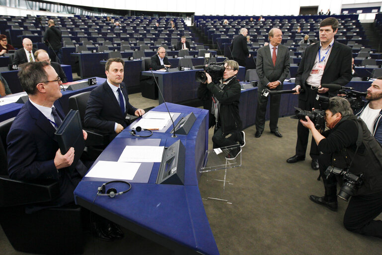 Review of the Luxembourg Presidency of the EU.  Visit of the Luxembourg Prime Minister to the European Parliament in Strasbourg.