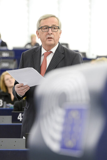 Foto 4: European Council President address the EP on the last European Council EUCO