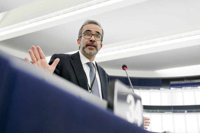 Fotografi 11: Plenary session week 05 2016 in Strasbourg - Preparation of the European Council meeting of 18 and 19 February 2016 Council and Commission statements