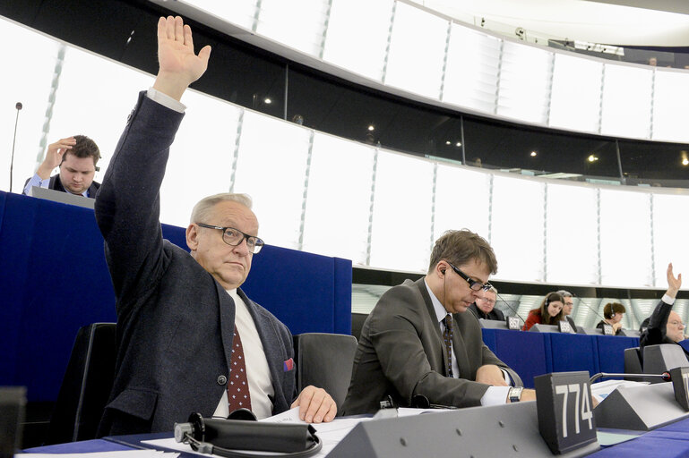 Boleslaw PIECHA during plenary session week 05 2016 in Strasbourg