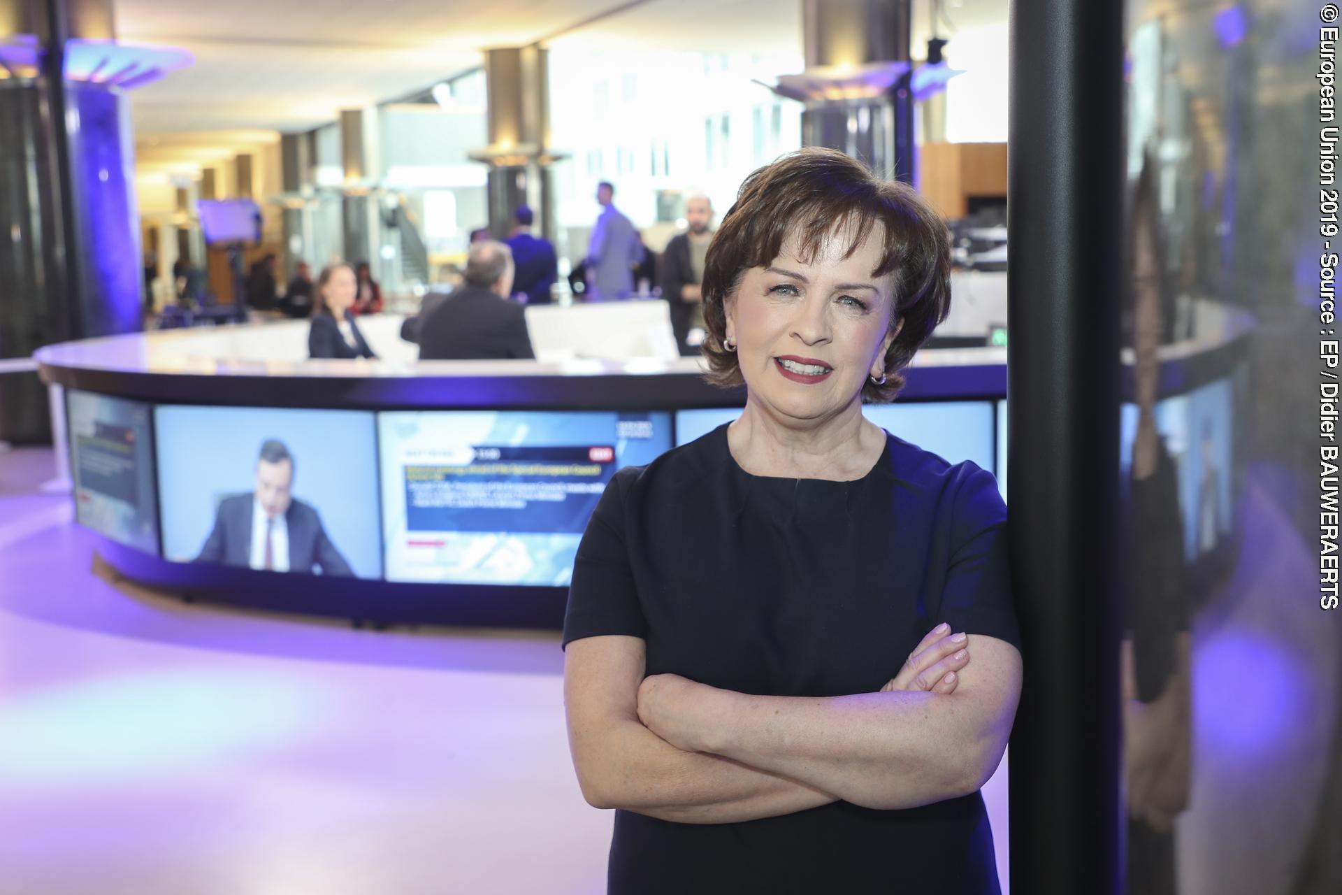 Suriet 14: Diane DODDS in the EP in Brussels