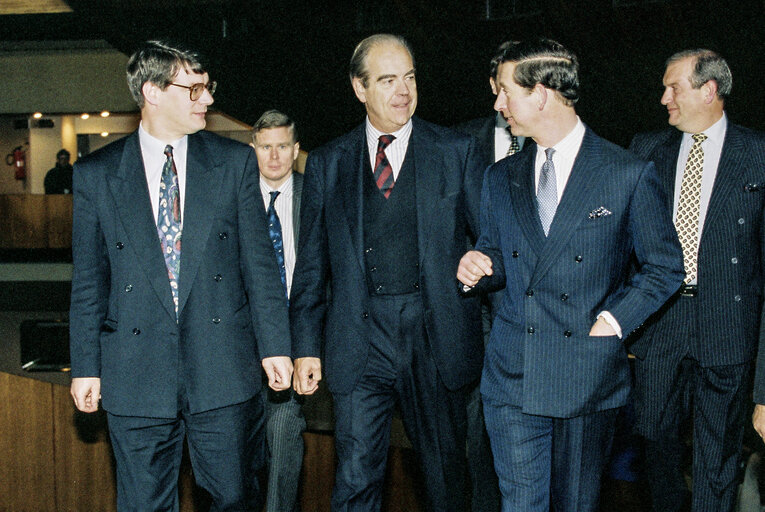 Foto 32: Official visit of Prince Charles to European Parliament In Strasbourg