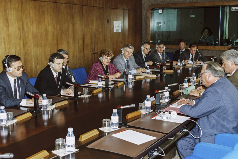 Fotografie 1: Exchange of views at the European Parliament in Strasbourg