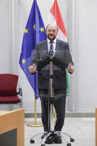 Fotografija 18: Inauguration of the ASP 3H1 room named after former Hungarian Prime Minister Gyula Horn in presence of EP President