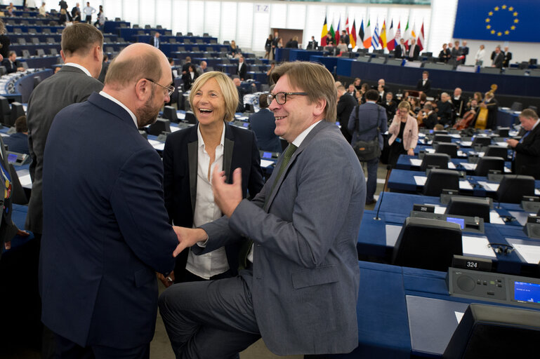 Снимка 23: Plenary session week 27-2014 - Opening of the plenary and election of the President of the Parliament (first ballot)