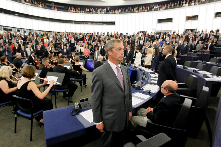 Снимка 33: Plenary session week 27-2014 - Opening of the plenary and election of the President of the Parliament (first ballot)