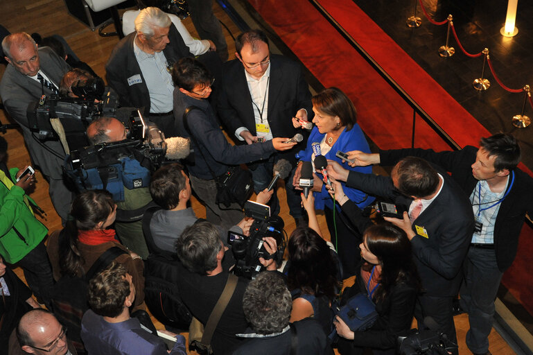 Fotografia 30: EE-2014 - Electoral night in Strasbourg