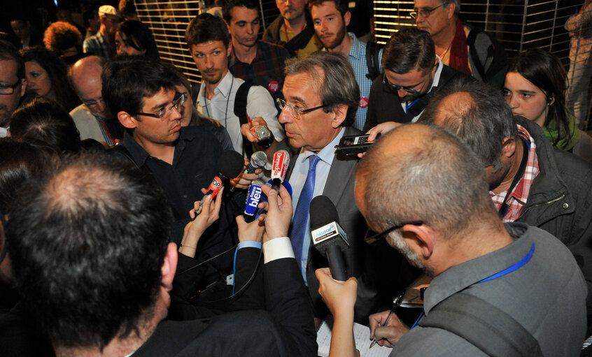 Fotografia 10: EE-2014 - Electoral night in Strasbourg