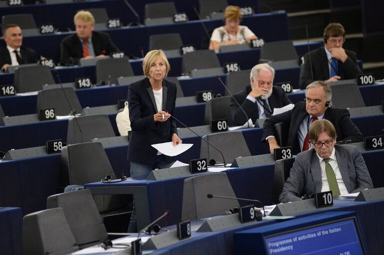 Fotografija 5: Plenary session week 27 2014 - Council and Commission statements - Programme of activities of the Italian Presidency