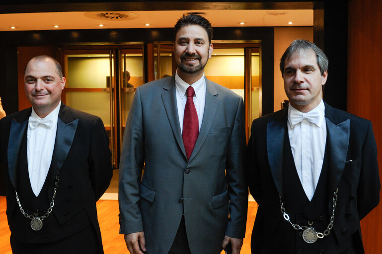 Afzal KHAN Mep portrait inside the Parliament