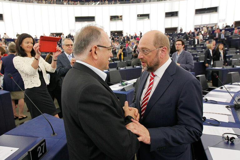 Снимка 37: Plenary session week 27-2014 - Opening of the plenary and election of the President of the Parliament (first ballot)