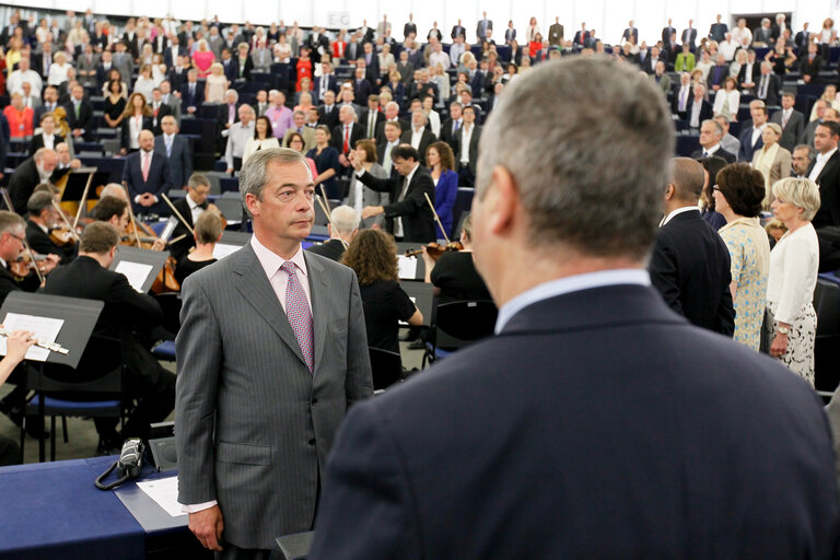 Снимка 32: Plenary session week 27-2014 - Opening of the plenary and election of the President of the Parliament (first ballot)