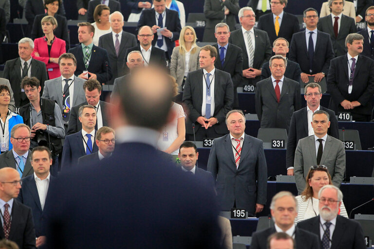 Снимка 8: Plenary session week 27-2014 - Opening of the plenary and election of the President of the Parliament (first ballot)