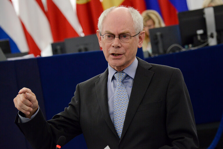 Fotografija 2: Plenary session week 27 2014 Conclusion of the European, Council meeting