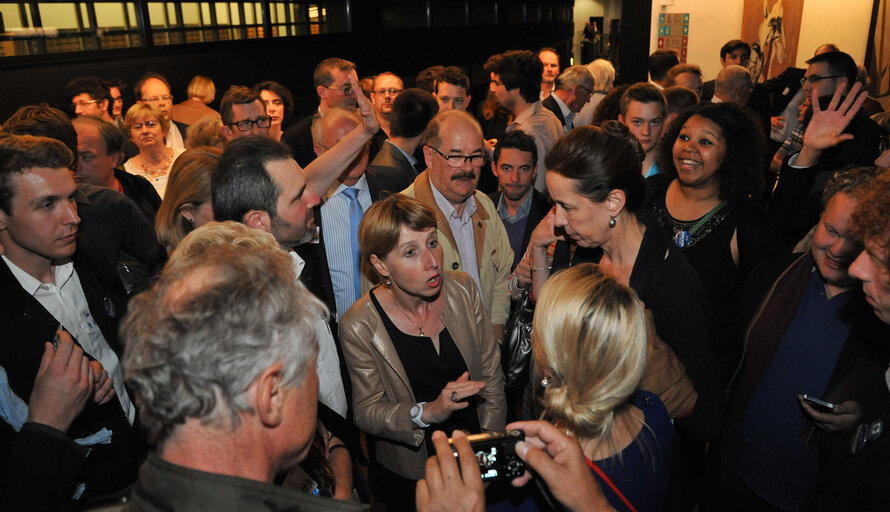 Fotografia 25: EE-2014 - Electoral night in Strasbourg