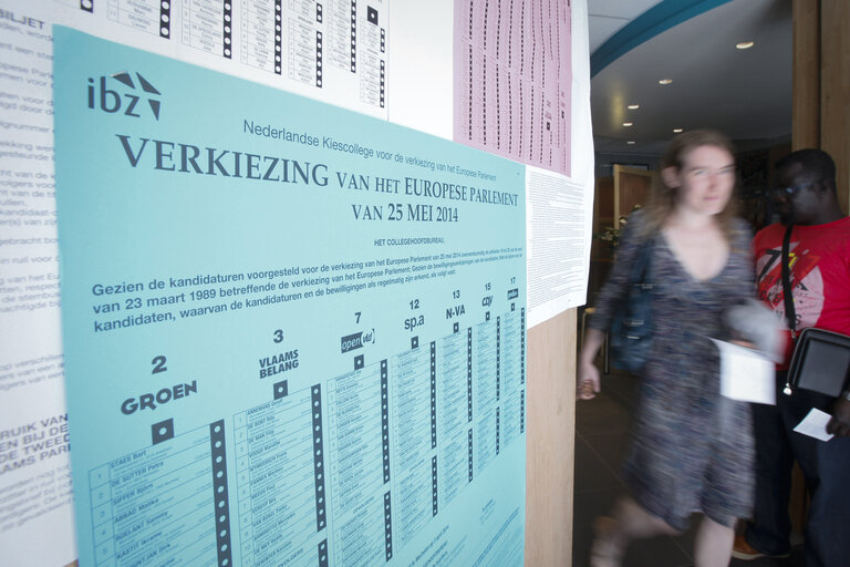 Valokuva 3: EE2014 - European election 2014 - Illustration in Ghent