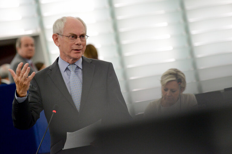 Fotografija 4: Plenary session week 27 2014 Conclusion of the European, Council meeting