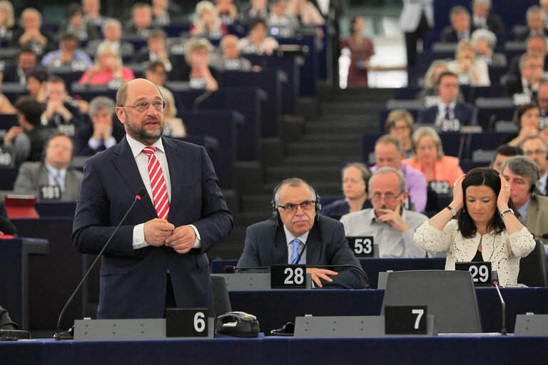 Fotografia 31: Plenary session week 27-2014 - Opening of the plenary and election of the President of the Parliament (first ballot)