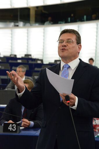 Fotografija 6: Plenary session week 27 2014 Conclusion of the European, Council meeting