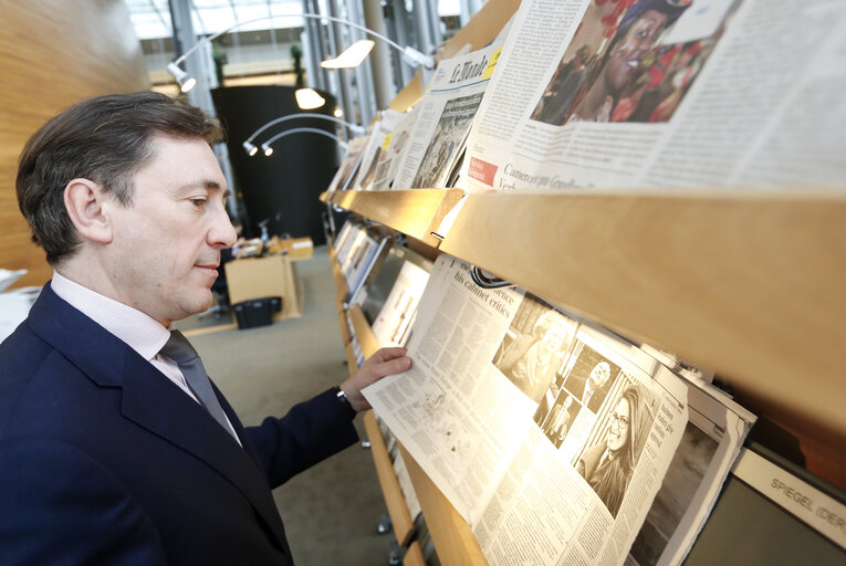 Fotografija 14: Bernard MONOT in European parliament in Strasbourg