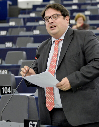 Φωτογραφία 4: Francesc GAMBUS in plenary session week 03 2016 in strasbourg