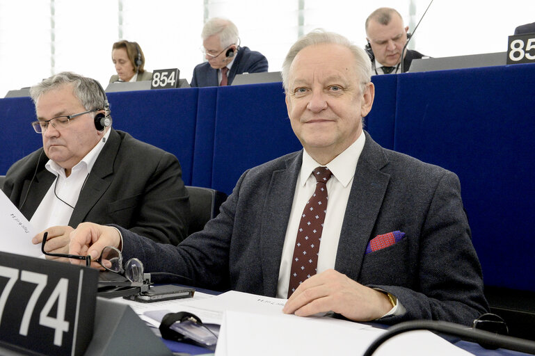 Boleslaw PIECHA during plenary session week 05 2016 in Strasbourg