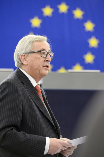 Foto 8: European Council President address the EP on the last European Council EUCO