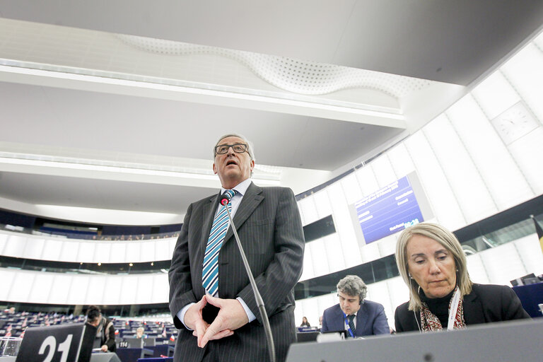 Foto 2: Plenary session week 05 2016 in Strasbourg - Preparation of the European Council meeting of 18 and 19 February 2016 Council and Commission statements