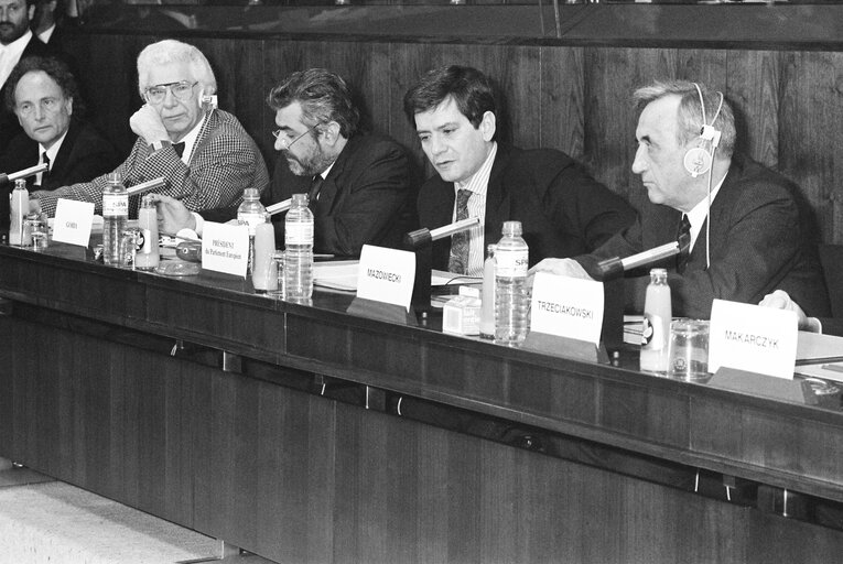 Foto 2: Visit of Polish Prime Minister at the European Parliament in Strasbourg